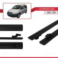 Volkswagen Caddy 3 (2K) 2003-2010 Arası ile Uyumlu BASIC Model Ara Atkı Tavan Barı Siyah 2 Adet