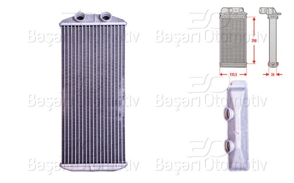 Peugeot Citroen Berlingo Partner 2008 Sonrası Kalorifer Radyatörü Brazing