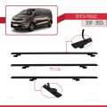 Toyota Proace 2017 ve Sonrası ile Uyumlu BASIC Model Ara Atkı Tavan Barı Siyah 3 Adet