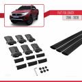 Fiat Fullback 2016-2020 Arası ile Uyumlu FLY Model Ara Atkı Tavan Barı Siyah 3 Adet