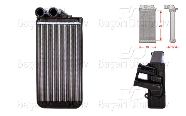 Peugeot 307 2000-2007 Citroen C4 2004-2011 Kalorifer Radyatörü Mekanik