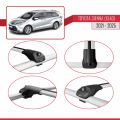 Toyota Sienna 4 (XL40) 2021 ve Sonrası ile Uyumlu ACE-1 Ara Atkı Tavan Barı Gri 3 Adet