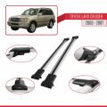 Toyota Land Cruiser (J100) 2003-2007 Arası ile Uyumlu FLY Model Ara Atkı Tavan Barı Gri 2 Adet