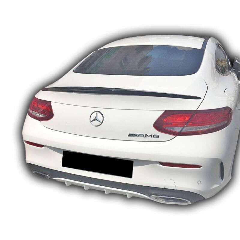Mercedes W205 C Serisi Uyumlu Yedek Parça Coupe Spoiler Boyalı