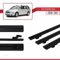 Kia Sedona 2 (VQ) 2006-2012 Arası ile Uyumlu BASIC Model Ara Atkı Tavan Barı Siyah 3 Adet