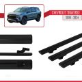 Chevrolet Traverse 2018-2024 Arası ile Uyumlu BASIC Model Ara Atkı Tavan Barı Siyah 3 Adet