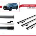 Chevrolet Traverse 2018-2024 Arası ile Uyumlu BASIC Model Ara Atkı Tavan Barı Gri 3 Adet