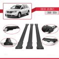 Dodge Journey 2008 ve Sonrası ile Uyumlu FLY Model Ara Atkı Tavan Barı Siyah 3 Adet