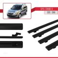 Opel Combo D 2012-2018 Arası ile Uyumlu BASIC Model Ara Atkı Tavan Barı Siyah 4 Adet