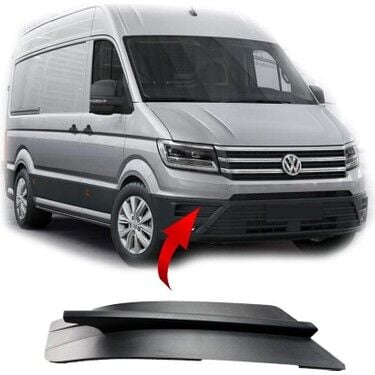 Volkswagen Crafter 2016 Sonrası Sağ Sissiz Siyah Tampon Sis Kapağı