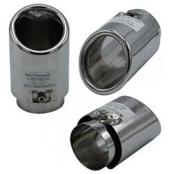 Volkswagen Golf 6 Vidalı DBL Uyumlu Yedek Parça Krom Egzoz Ucu 100-001