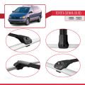 Toyota Sienna (XL10) 1998-2003 Arası ile Uyumlu ACE-1 Ara Atkı Tavan Barı Siyah 3 Adet