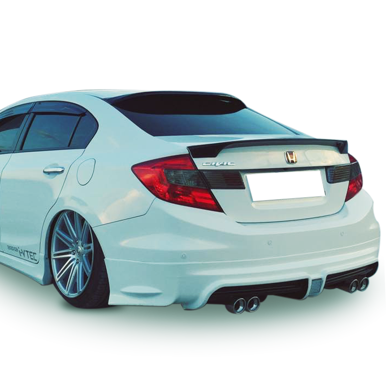 Honda Civic Fb7 Uyumlu Yedek Parça 2012 - 16 Mugen RR Arka Ek Plastik Boyasız