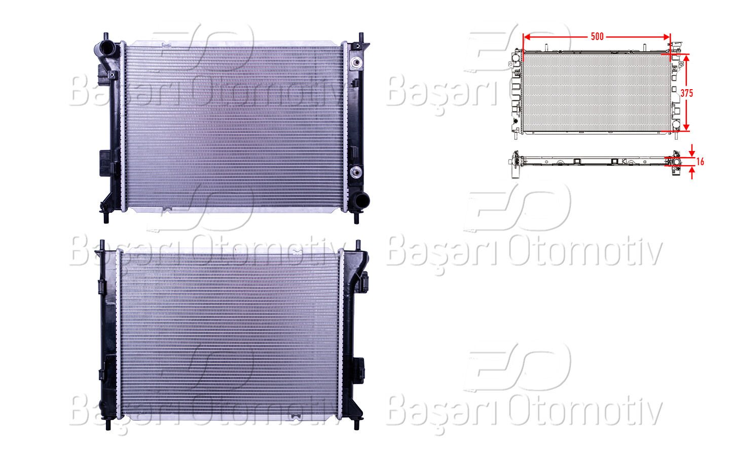 Hyundai IX20 2010 ve Sonrası Uyumlu Su Radyatörü
