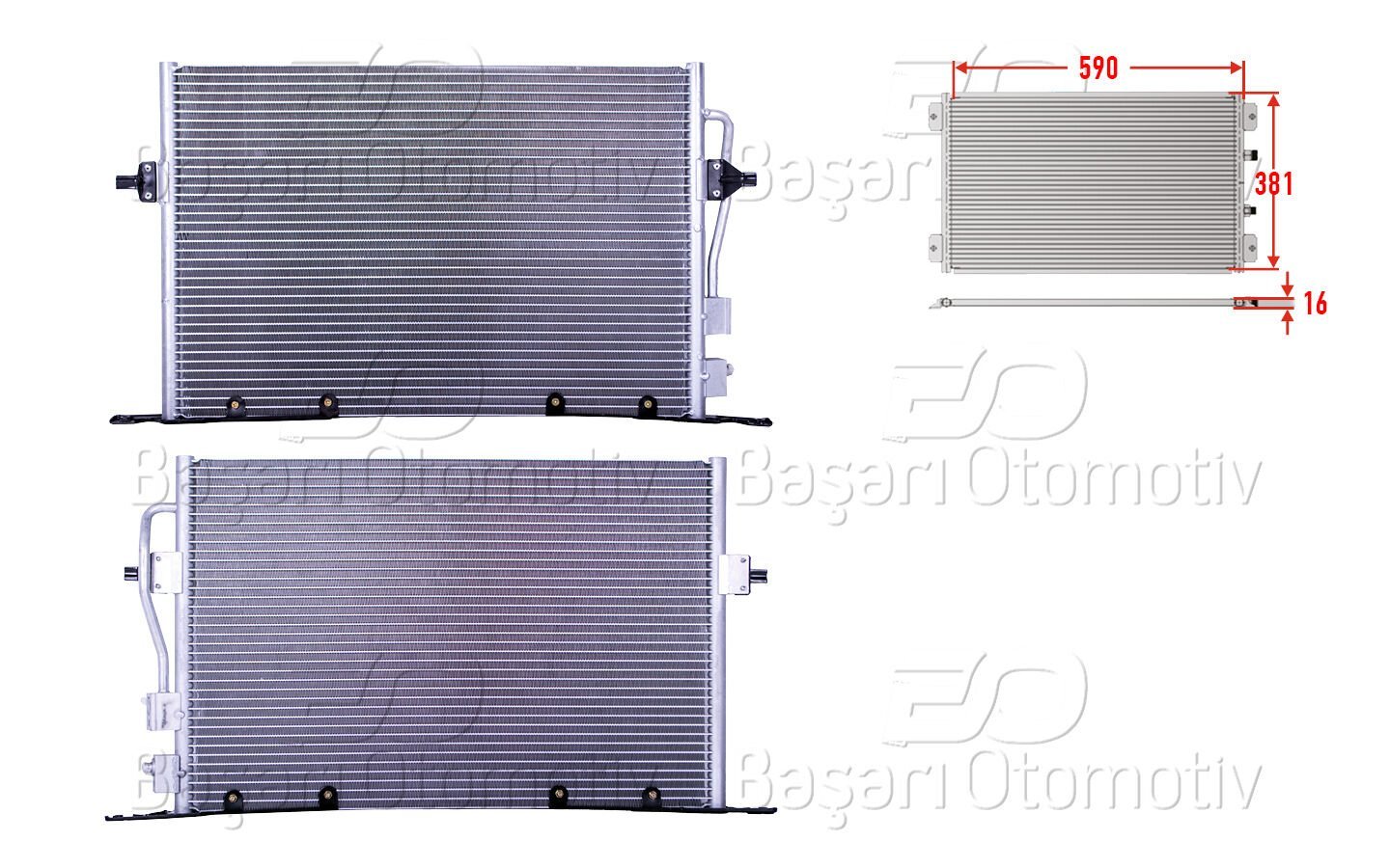 Ford Mondeo 1997-2000 Uyumlu Klima Radyatörü