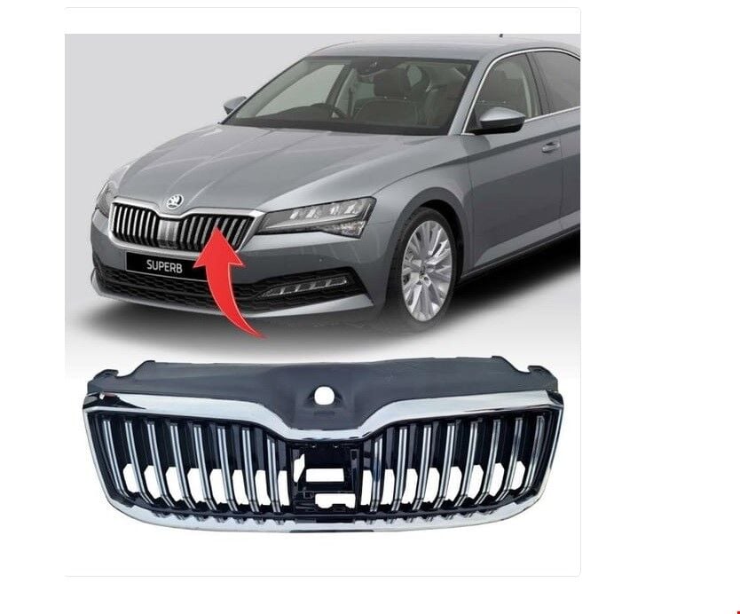 Skoda Superb 2019 Sonrası Ön Panjur