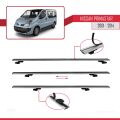 Nissan Primastar 2001-2014 Arası ile Uyumlu BASIC Model Ara Atkı Tavan Barı Gri 4 Adet