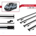 Nissan Primastar 2001-2014 Arası ile Uyumlu BASIC Model Ara Atkı Tavan Barı Gri 4 Adet