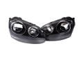 VW Golf 5 R32, Golf 5 GTI, Jetta 2003-2009 Sol-Sağ Mercekli Siyah Far Seti Tak/Çalıştır