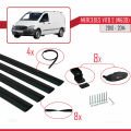 Mercedes Vito 2 (W639) Post-Facelift 2010-2014 Arası ile Uyumlu BASIC Model Ara Atkı Tavan Barı Siyah 4 Adet