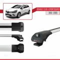 Renault Clio 4 ST 2013-2020 Arası ile Uyumlu ACE-1 Ara Atkı Tavan Barı Gri 2 Adet