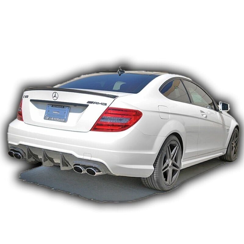 Mercedes C-Serisi W204 Uyumlu Yedek Parça Coupe Spoiler Boyalı