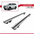 Toyota Fortuner (AN160) 2015-2023 Arası ile Uyumlu HOOK Model Ara Atkı Tavan Barı Gri 2 Adet