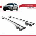 Toyota Venza 2021-2024 Arası ile Uyumlu HOOK Model Ara Atkı Tavan Barı Gri 2 Adet