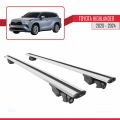 Toyota Highlander 2020-2024 Arası ile Uyumlu HOOK Model Ara Atkı Tavan Barı Gri 2 Adet