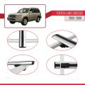 Toyota Land Cruiser (J100) 2003-2007 Arası ile Uyumlu BASIC Model Ara Atkı Tavan Barı Gri 3 Adet