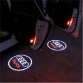 Audi Uyumlu  Kapı Altı Delmeli Hayalet Logo