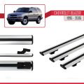 Chevrolet Blazer 1995-2005 Arası ile Uyumlu BASIC Model Ara Atkı Tavan Barı Gri 3 Adet