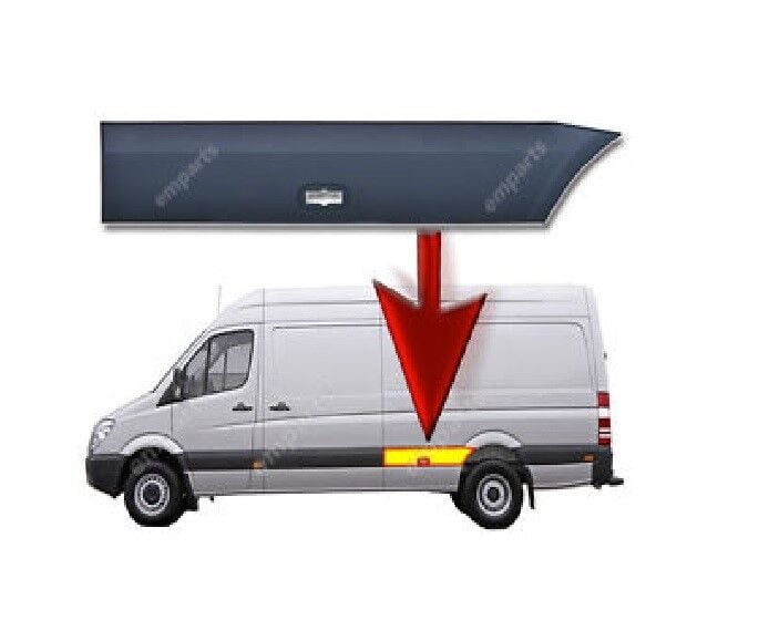 Volkswagen Crafter Mercedes Sprinter 2006 Sonrası Sol Arka Çamurluk Ön Kaplaması