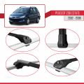 Peugeot 206 SW 2002-2008 Arası ile Uyumlu ACE-1 Ara Atkı Tavan Barı Siyah 3 Adet
