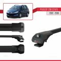 Peugeot 206 SW 2002-2008 Arası ile Uyumlu ACE-1 Ara Atkı Tavan Barı Siyah 3 Adet