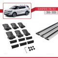 Ssangyong Tivoli XLV 2015-2023 Arası ile Uyumlu FLY Model Ara Atkı Tavan Barı Gri 3 Adet