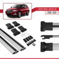 Great Wall Haval H2 2019-2021 Arası ile Uyumlu FLY Model Ara Atkı Tavan Barı Gri 2 Adet