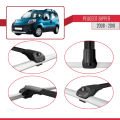 Peugeot Bipper 2008-2017 Arası ile Uyumlu ACE-1 Ara Atkı Tavan Barı Siyah 4 Adet