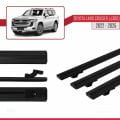 Toyota Land Cruiser (J300) 2022 ve Sonrası ile Uyumlu BASIC Model Ara Atkı Tavan Barı Siyah 3 Adet