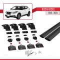 Nissan Kicks 2018-2024 Arası ile Uyumlu ACE-2 Ara Atkı Tavan Barı Siyah 2 Adet