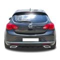 Opel Astra J Hb 2013 - 15 Uyumlu Yedek Parça Custom Difüzör Plastik Boyasız