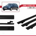 BMW 3 Series E91 Touring 2006-2011 Arası ile Uyumlu BASIC Model Ara Atkı Tavan Barı Siyah 3 Adet