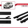 Toyota Land Cruiser V8 (J200) 2008-2021 Arası ile Uyumlu BASIC Model Ara Atkı Tavan Barı Siyah 3 Adet
