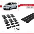 Ssangyong Stavic 2005-2012 Arası ile Uyumlu FLY Model Ara Atkı Tavan Barı Siyah 3 Adet
