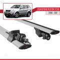 Ssangyong Rexton (Y250) 2006-2012 Arası ile Uyumlu HOOK Model Ara Atkı Tavan Barı Gri 2 Adet