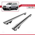 Ssangyong Rexton (Y250) 2006-2012 Arası ile Uyumlu HOOK Model Ara Atkı Tavan Barı Gri 2 Adet