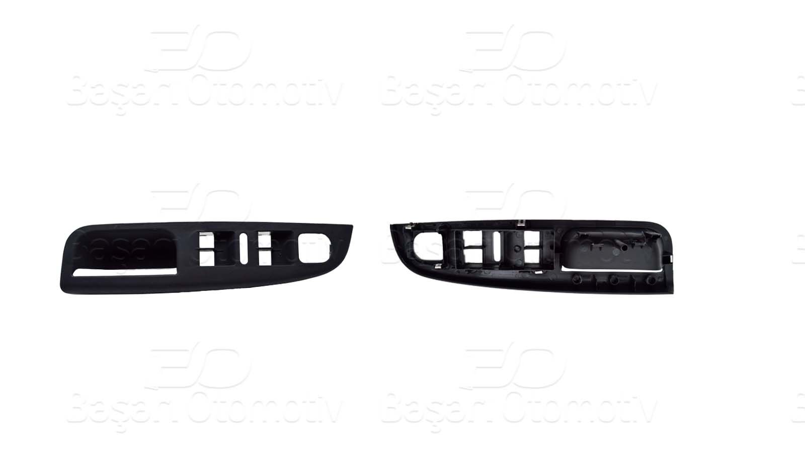 Volkswagen Golf 5 Jetta 2004 ve Sonrası 4'lü Siyah Cam Düğme Kapağı