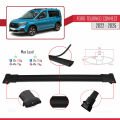 Ford Transit/Tourneo Connect 3 2022 ve Sonrası ile Uyumlu FLY Model Ara Atkı Tavan Barı Siyah 2 Adet