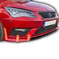 Seat Leon 2017+ Uyumlu Yedek Parça Ön Tampon Eki Boyasız Fiber