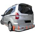 Ford Courier  Uyumlu Yedek Parça  2014 - 2018 Sport Arka Ek Plastik Boyasız